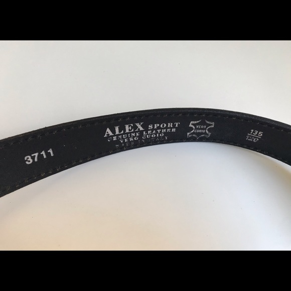Alex Sport Italian Leather Belt - Picture 4 of 8